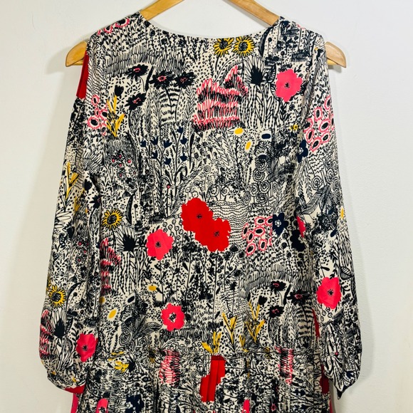 Anthropologie Plenty by Tracy Reese Botanical Pleated Floral Shift Dress XSP - Picture 9 of 12